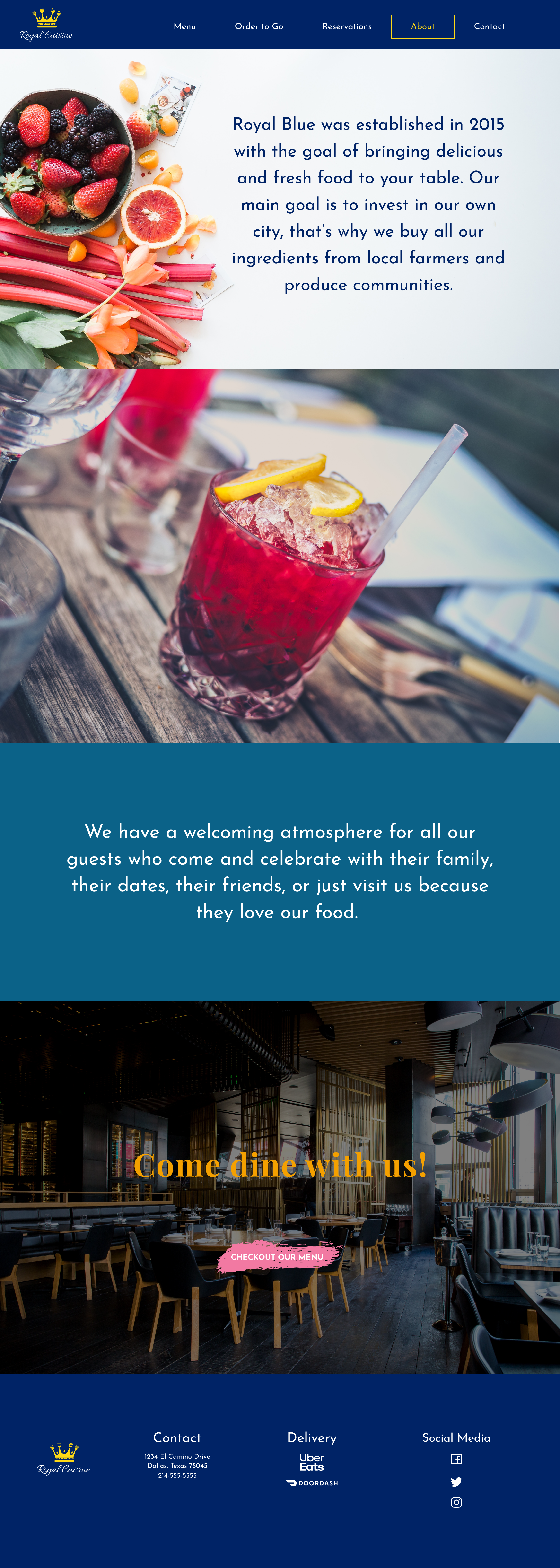 Version one fo the about page