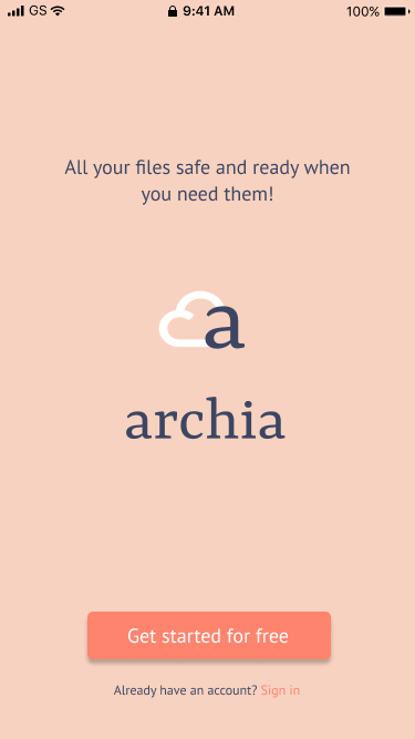 Archia's mobile onboarding four