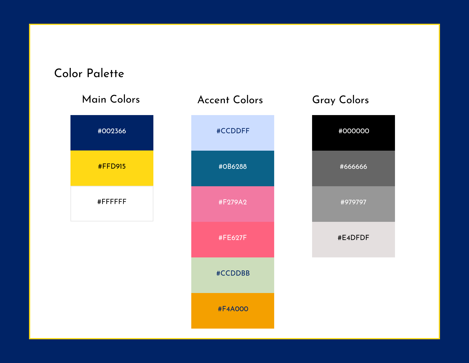 Image of color palette