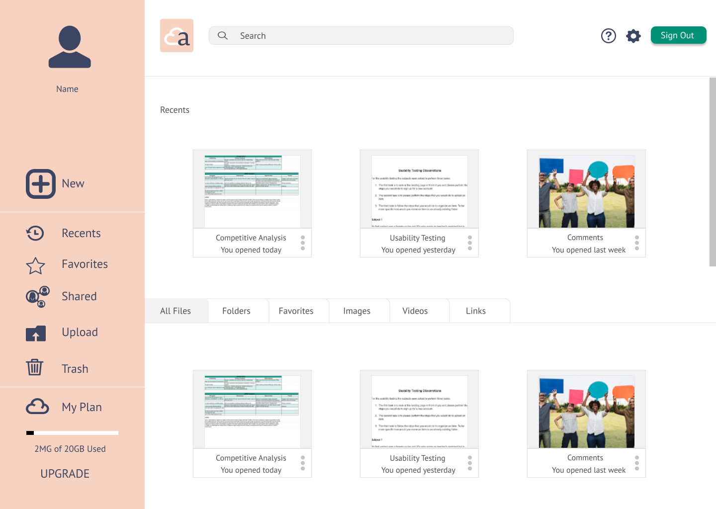 first high fi desktop onboarding
