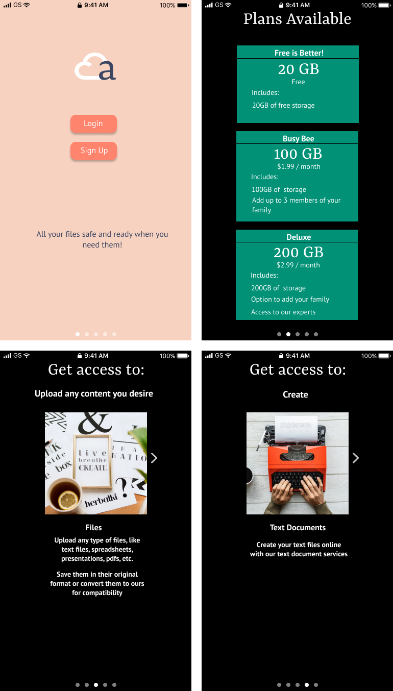 First high fi mobile onboarding